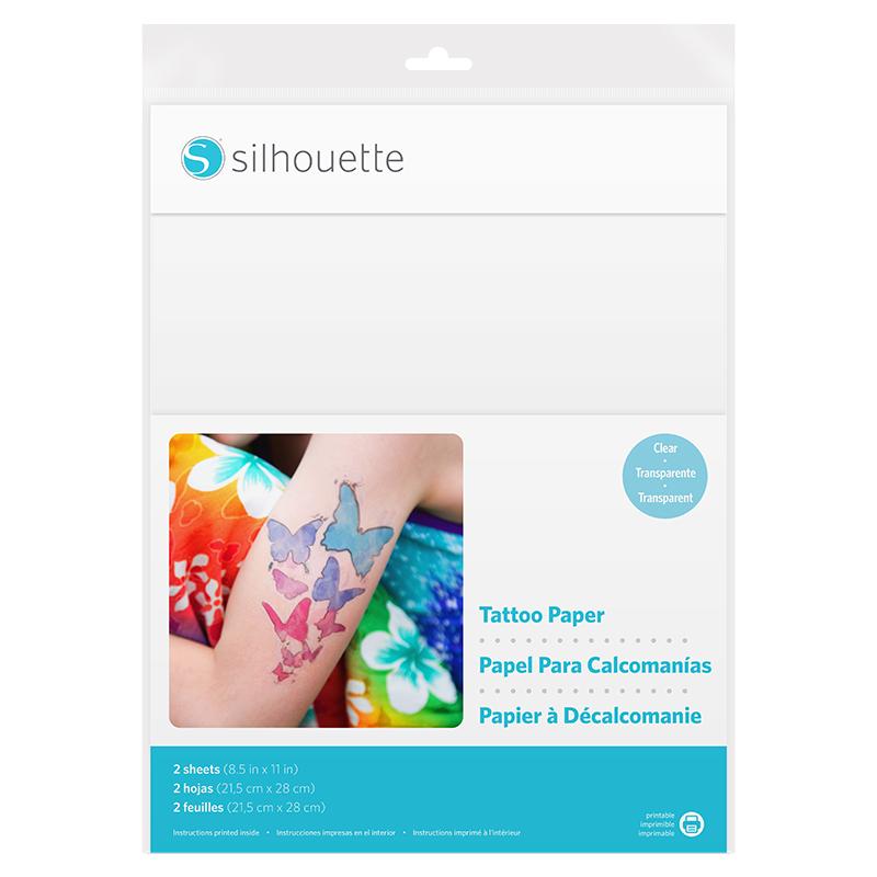 Silhouette Temporary Tattoo papier transparant (MEDIA-TATTOO-3T)